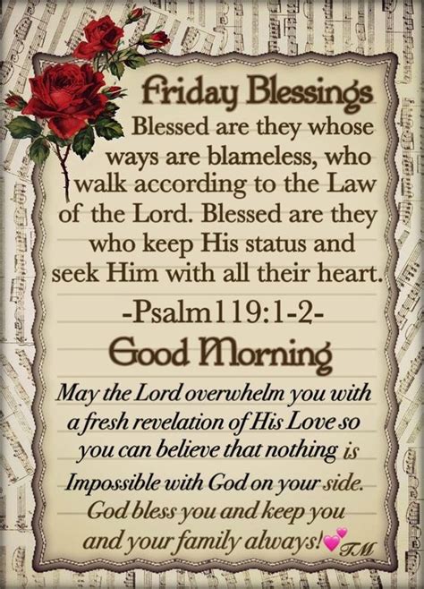 Friday Blessing Scripture Good Morning Pictures Photos And Images For