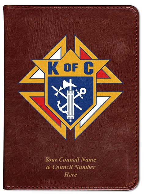 Personalized Catholic Bible With Knights Of Columbus Cover Burgundy
