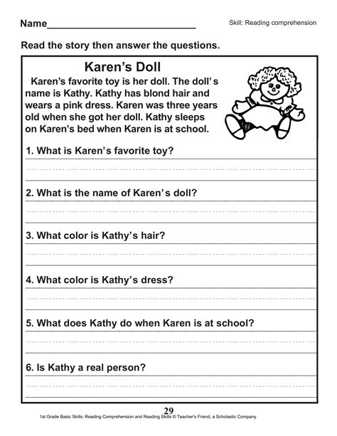 There are five different types to choose from that all ask kids to read very short stories and then to answer some. 2nd Grade Reading Comprehension Worksheets Multiple Choice ...
