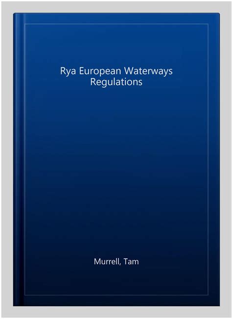 Rya Cevni Regulations 2nd Edition Edition 2 Paperback