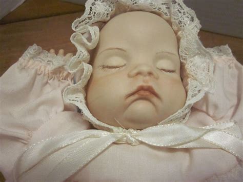 Vintage Precious Porcelain Sleeping Baby Doll Etsy