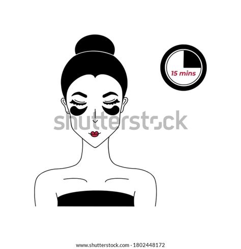 Vector Illustration Women Eye Patches Isolated Stock Vector Royalty