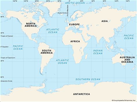 The earth is comprised of expansive land masses known as. Just How Many Oceans Are There? | Britannica.com