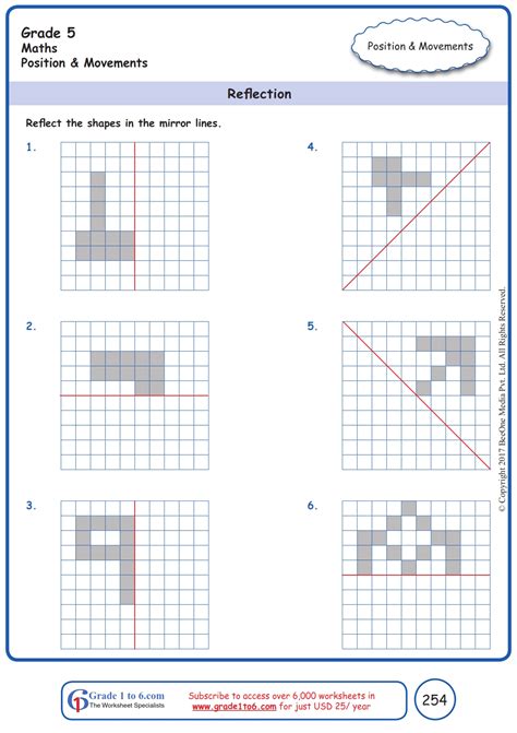 Reflection Geometry Worksheet