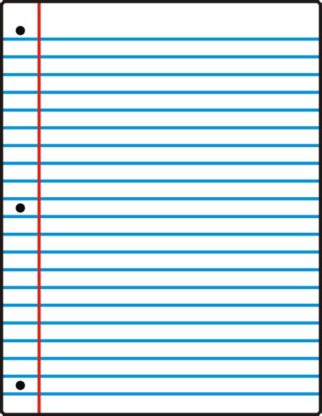 nexxuz loose leaf paper clip art  clkercom vector