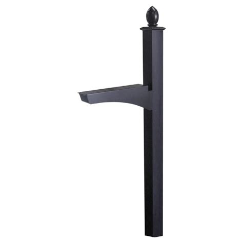 Maybe you would like to learn more about one of these? Architectural Mailboxes Black Aluminum Mailbox Post at ...