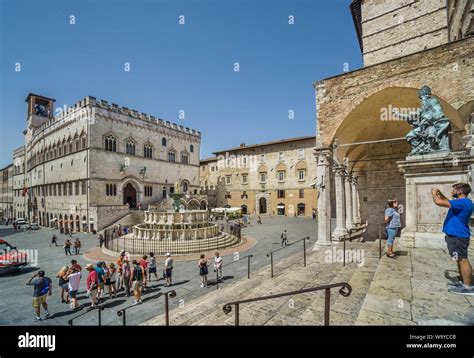 View Of Piazza Iv Novembre Piazza Grande With Palazzo Dei Priori And