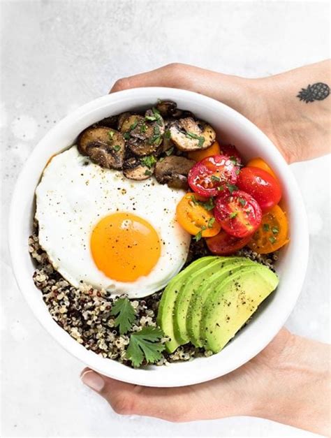 Healthy Breakfast Bowl With Egg And Quinoa As Easy As Apple Pie