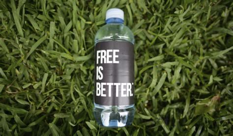 Free Is Better Complimentary Water Bottles With Ad Space To Spare