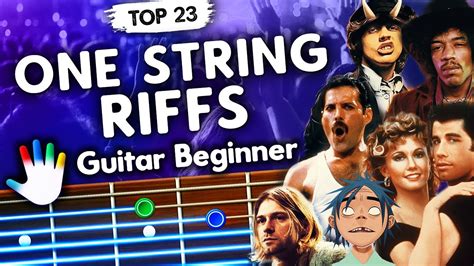 Top 23 Iconic Guitar Riffs On One String Easy Guitar Lessons For