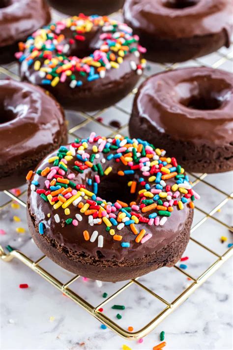 Baked Chocolate Donuts Recipe Shugary Sweets