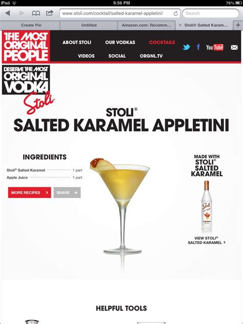 Stock report date 8/2/2021 (note: Salted caramel apple martini | Stoli vodka, Caramel apple ...