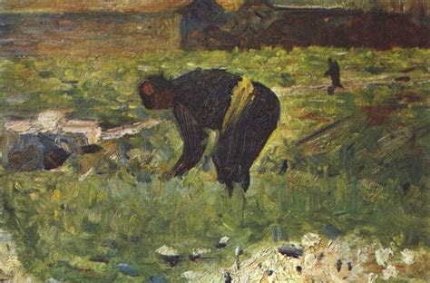 Art Reproductions Farmer To Work By Georges Pierre Seurat