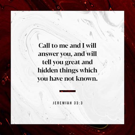 ﻿jeremiah 333 Kjv Call Unto Me And I Will Answer Thee And Shew Thee