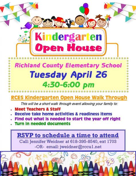 Rces Kindergarten Open House For 2022 2023 Students And Families