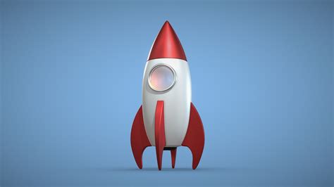 Rocket 🚀 Cartoon Buy Royalty Free 3d Model By Tkkjee 🪲 Tkkjee