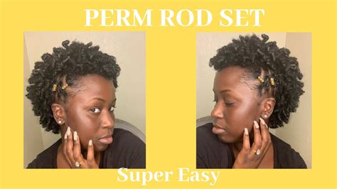 Perm Rod Set Tutorial On Natural Hair Youtube