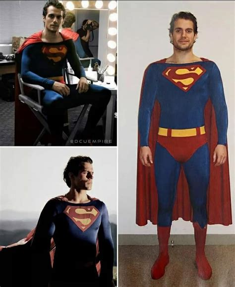Henry Cavill Wears Christopher Reeves Iconic Superman Suit In Test