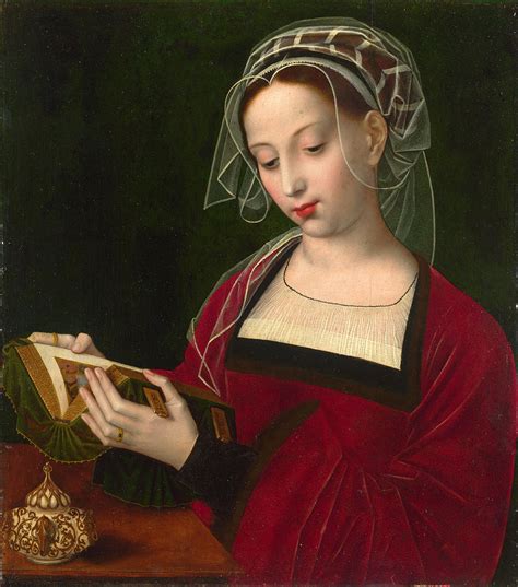 The Magdalen Reading Painting By Ambrosius Benson Fine Art America