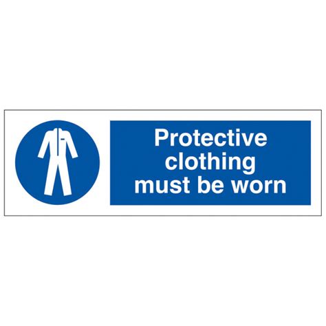 Protective Clothing Must Be Worn Safety Sign From BiGDUG Mandatory
