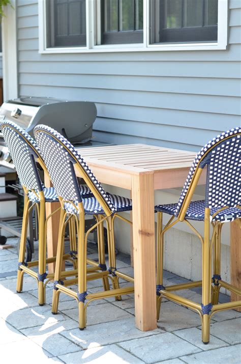 Diy Outdoor Bar Table Free Plans The Chronicles Of Home