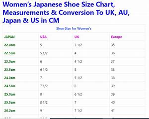 Japanese Shoe Size Charts Conversion Measurements For Men