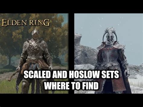 Elden Ring Scaled And Hoslow Armor Sets Where To Find Youtube