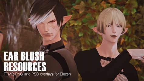 Elezen Ear Blush Resources Ttmp Png Psd Overlays For All Elezen