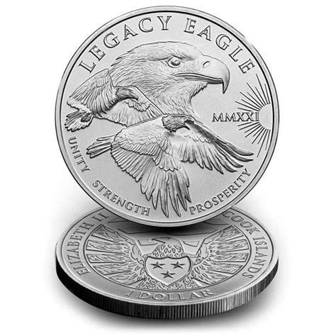1 Oz Silver Legacy Eagle Coin Pcgs Ms 70 First Strike Us Money