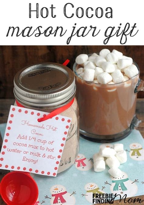 Days Of Diy Gifts In A Jar Hot Cocoa Mason Jar Gift
