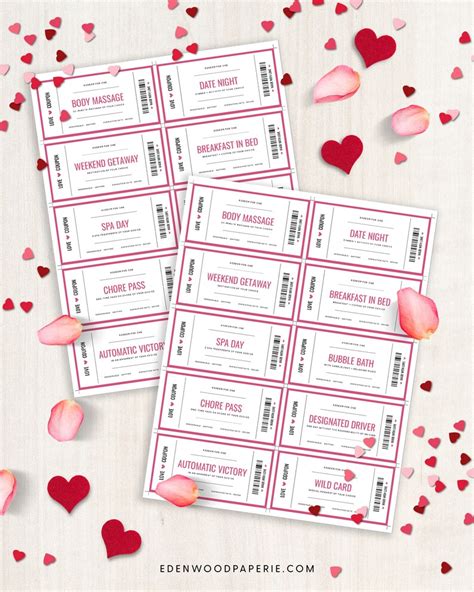love coupon book for her printable love coupon book editable etsy