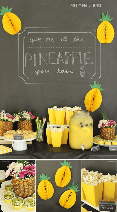 Tea parties are fun because you can make them as prim and proper as you like. Pineapple Party Ideas!