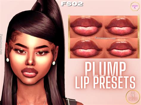 Plump Lip Presets Fs02 Famsimsss Sims 4 Body Mods Sims 4 Nails