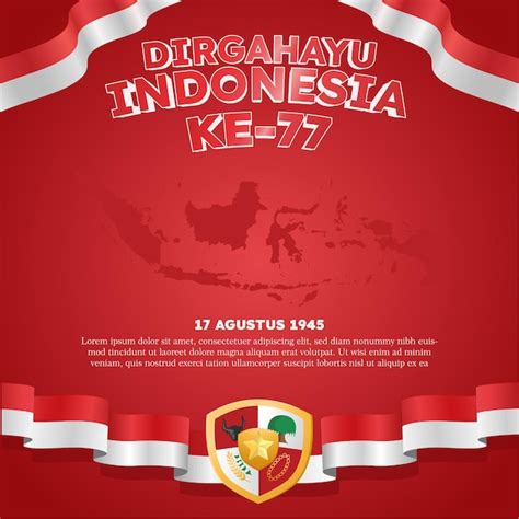 Premium Vector Hari Kemerdekaan Indonesia Means Indonesian