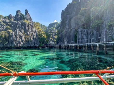 Twin Lagoon In Coron Island Palawan Philippines Stock Image Image