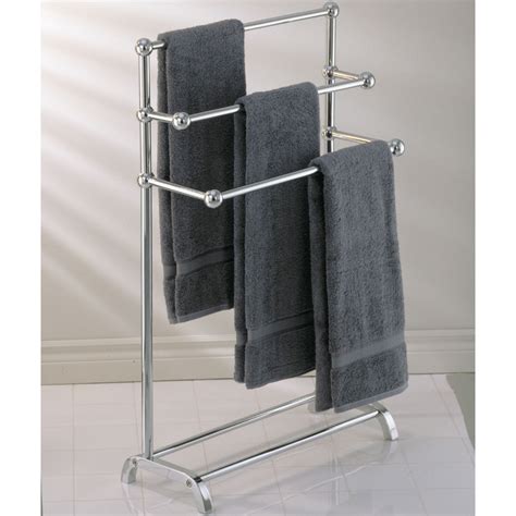 Product title self adhesive towel rod towel bar stick on wall bath towel holder rail rack kitchen bathroom average rating: Free Standing Towel Racks - HomesFeed