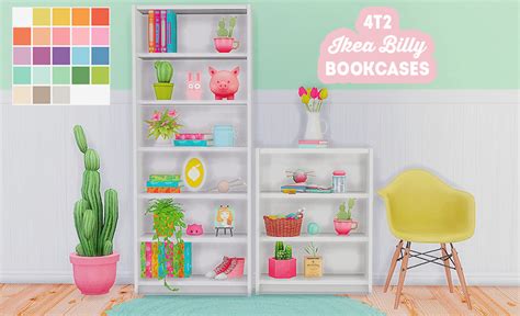 Sims 4 Cc Finds Lina Cherie Ts4 2t4 Ikea Billy Bookcases