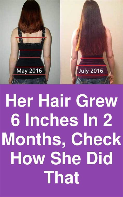 Her Hair Grew 6 Inches In 2 Months Check How She Did That In 2020