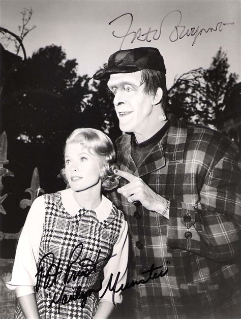 Fred Gwynne As Herman Munster And Pat Priest As Marilyn Munster In The