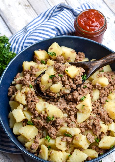 Instant Pot Ground Beef And Potato Hash 4 Sons R Us