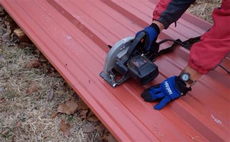 How To Cut Metal Roof Panels With Circular Saw