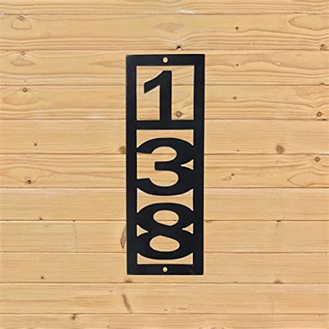 Best Vertical House Numbers Plaque Customizable Stylish And Durable