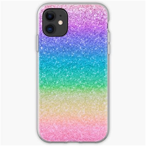 Rainbow Glitter Iphone Cases And Covers Redbubble