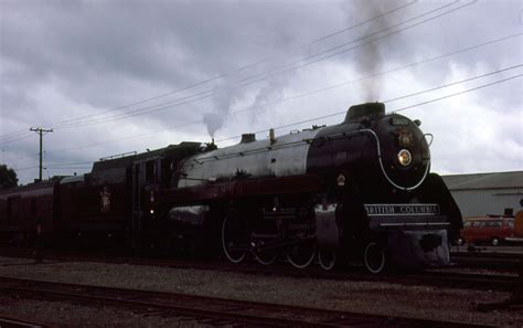 British Columbia Railway Ex Cpr 2860 Royal Hudson In Old Cpr Colours