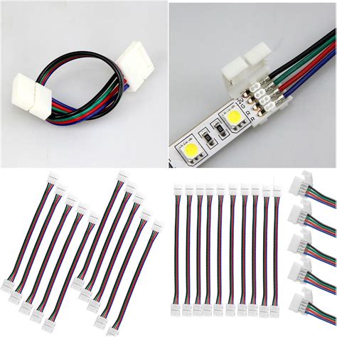 4 Pin Led Rgb Strip Connector For Smd 5050 Rgb Led Strip Light