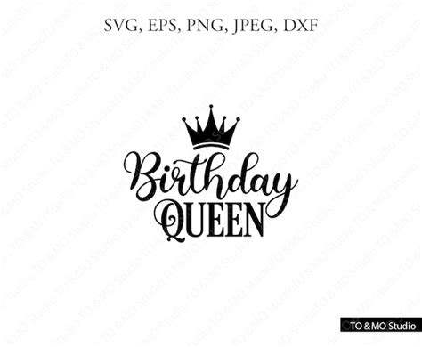 Birthday Queen Svg Birthday Svg Birthday Squad Birthday Etsy