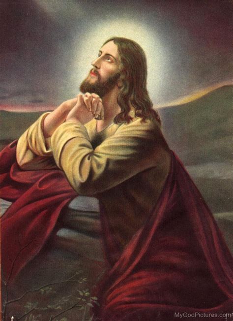 Picture Of Jesus Christ In Praying Pose