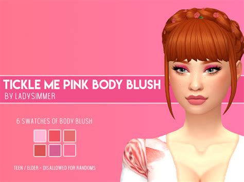 Tickle Me Pink Body Blush By Ladysimmer94 At Tsr Sims 4 Updates