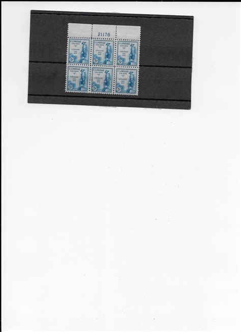 Us 734 5 Cent Kosciuszko Plate Block Of 6 Stamps Mnhvf Cv 3000 Ebay