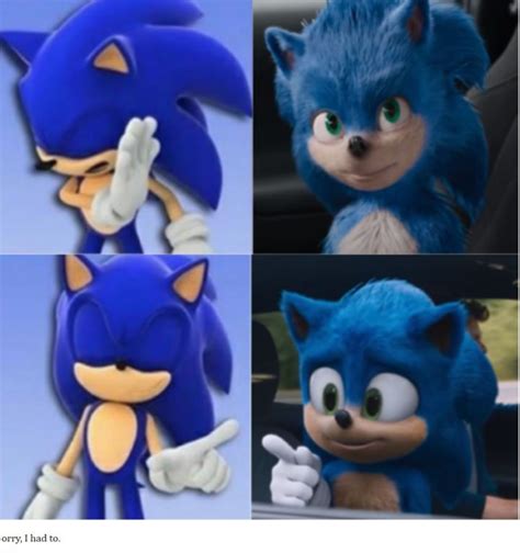 The Internet Reacts To Old Sonic Vs New Sonic Movie Design